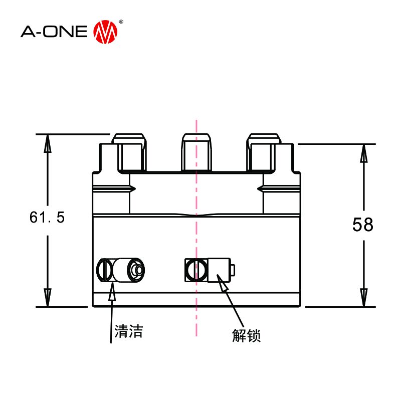  R Type léger pneumatique Chuck 3A-100070 
